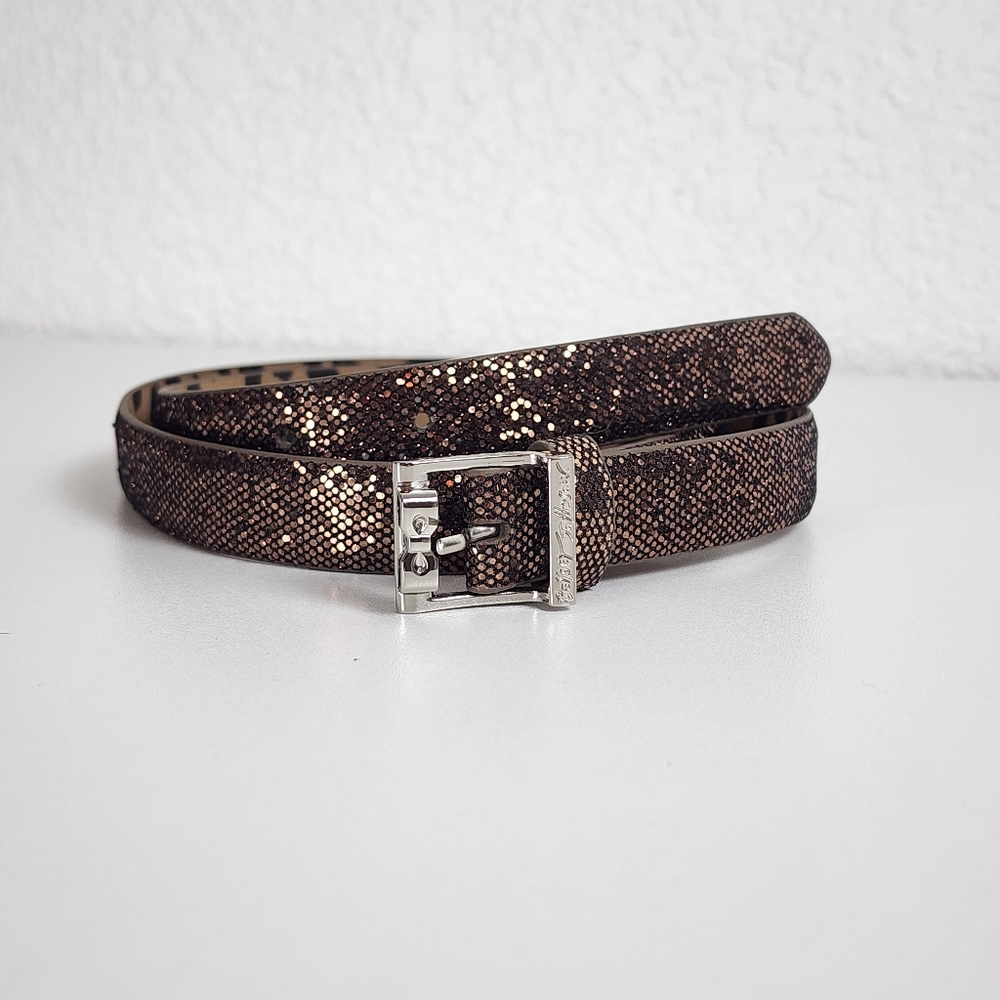Betsey Johnson Sparkling Belt with Silver Buckle Size S